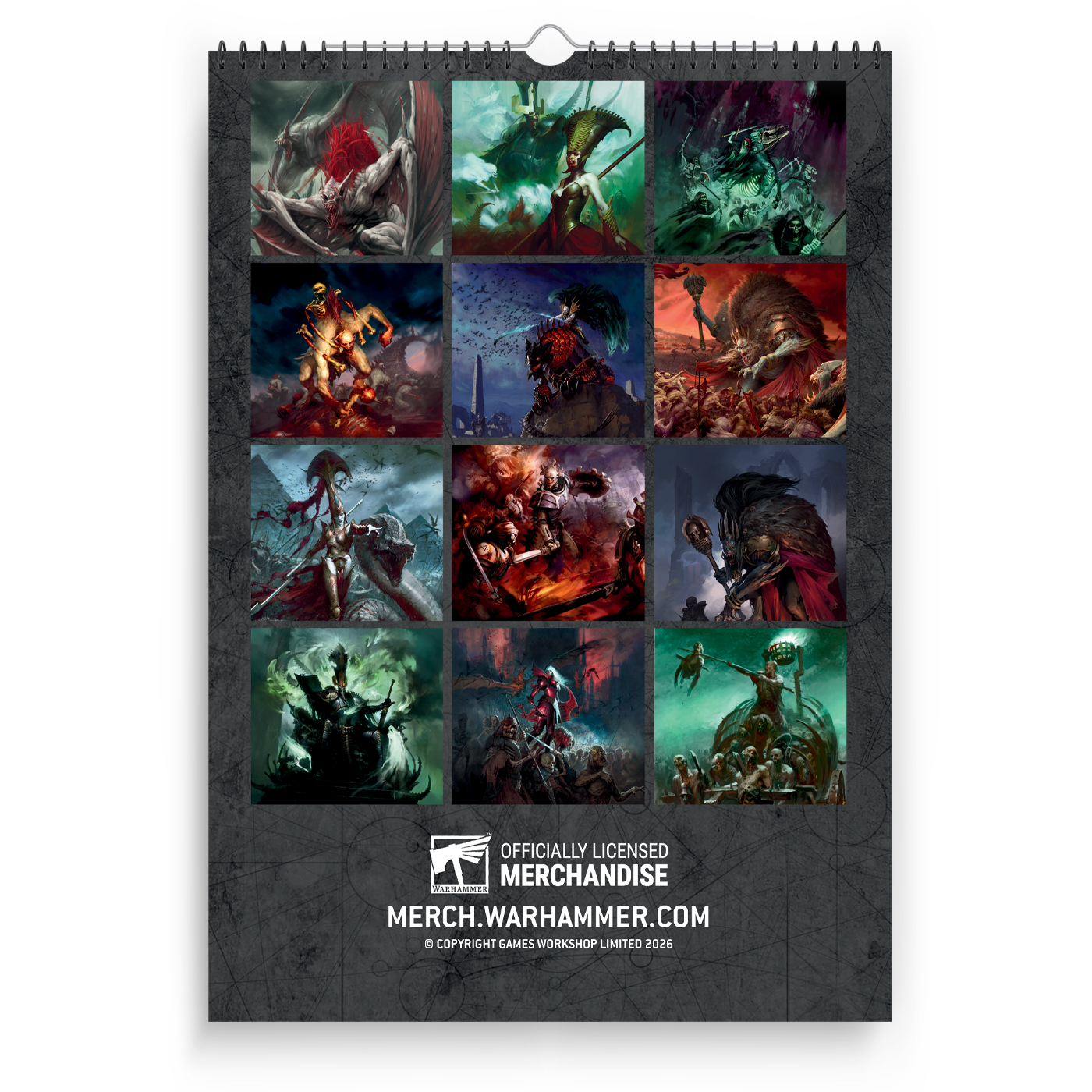 Warhammer Age of Sigmar Grand Alliance Death 2026 Calendar