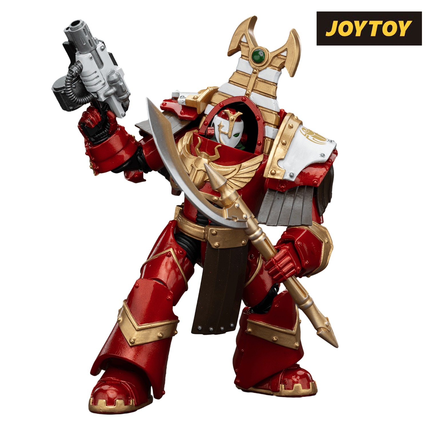 As Shown JoyToy Warhammer The Horus Heresy Action Figure - Thousand Sons, Sekhmet Terminator Cabal, Sekhmet with Combi-Melta and Achea Force Weapon (1\/18 Scale)