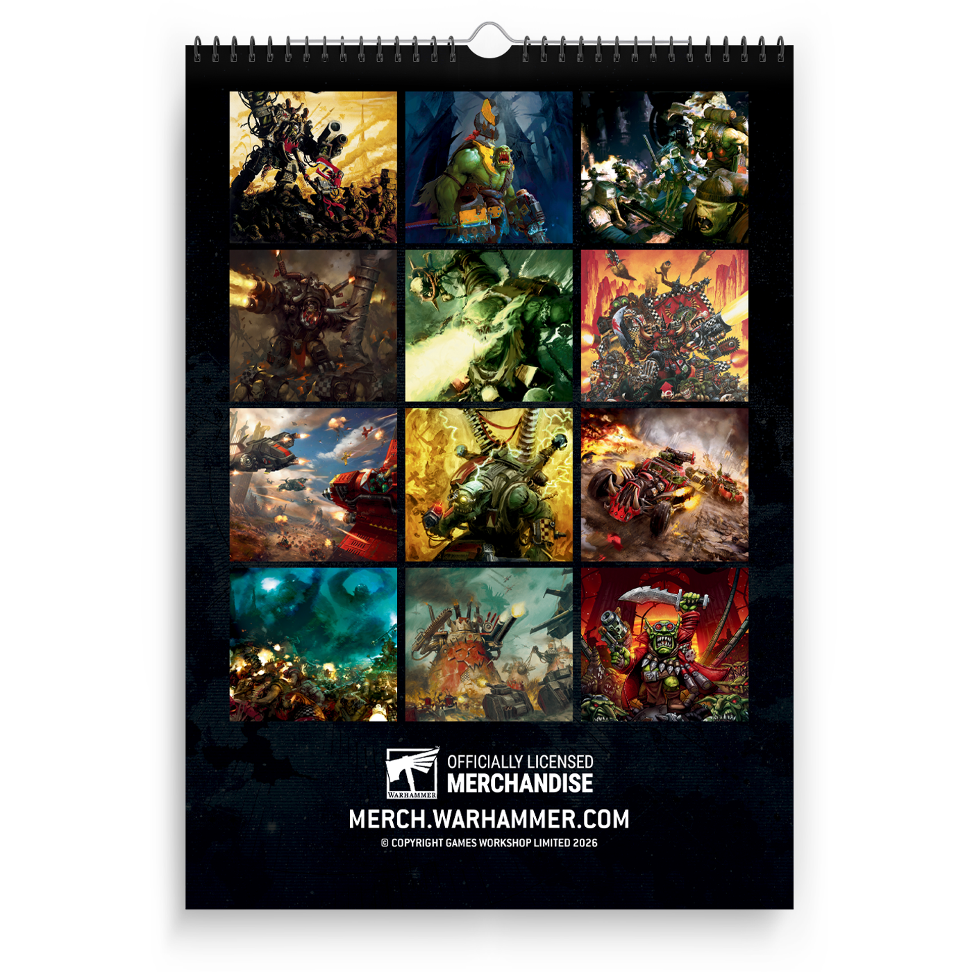 Warhammer 40,000: Orks 2026 Calendar Preorder