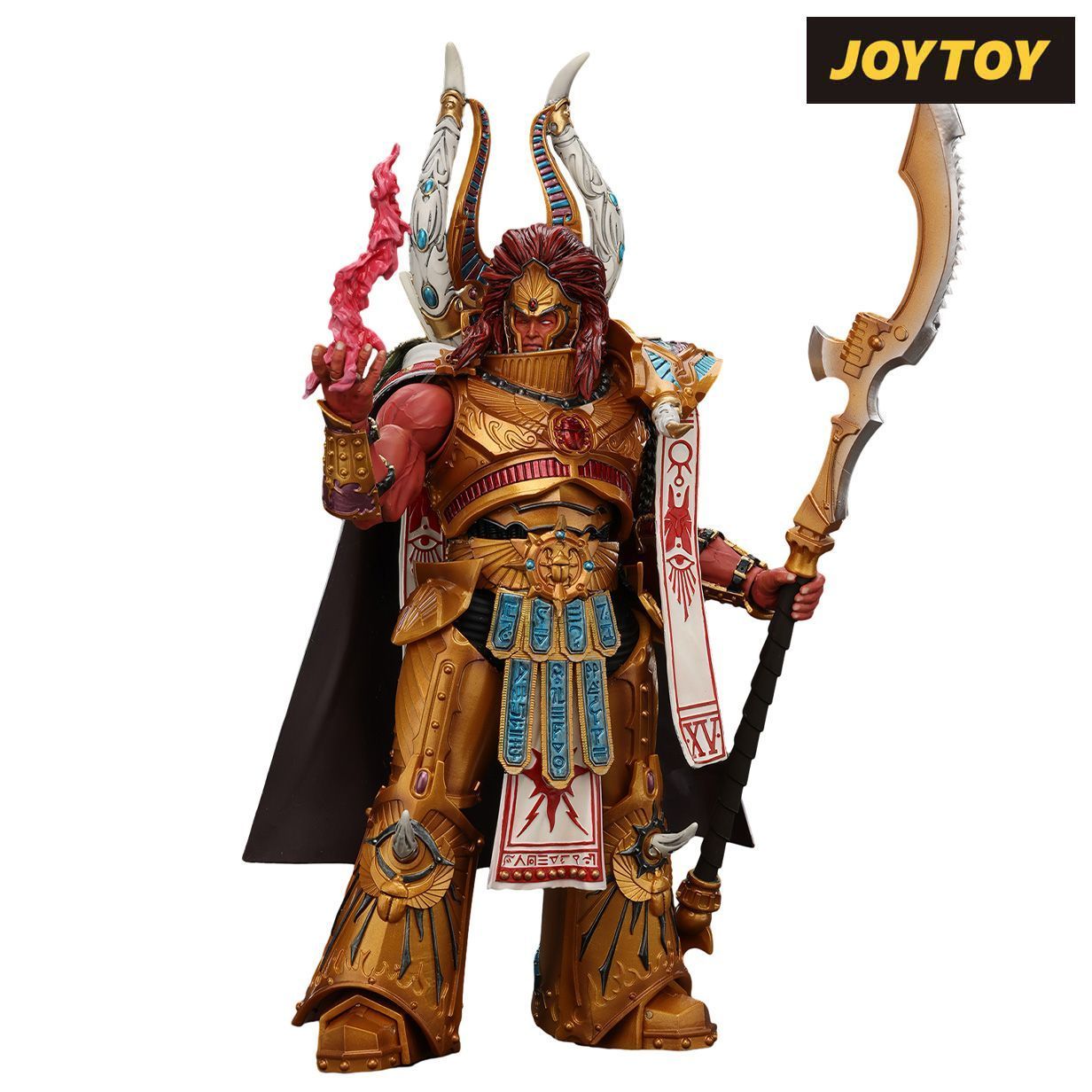 As Shown JoyToy Warhammer The Horus Heresy Action Figure - Thousand Sons, Magnus the Red, Primarch of the XVth Legion (1\/18 Scale) & Exclusive T Shirt