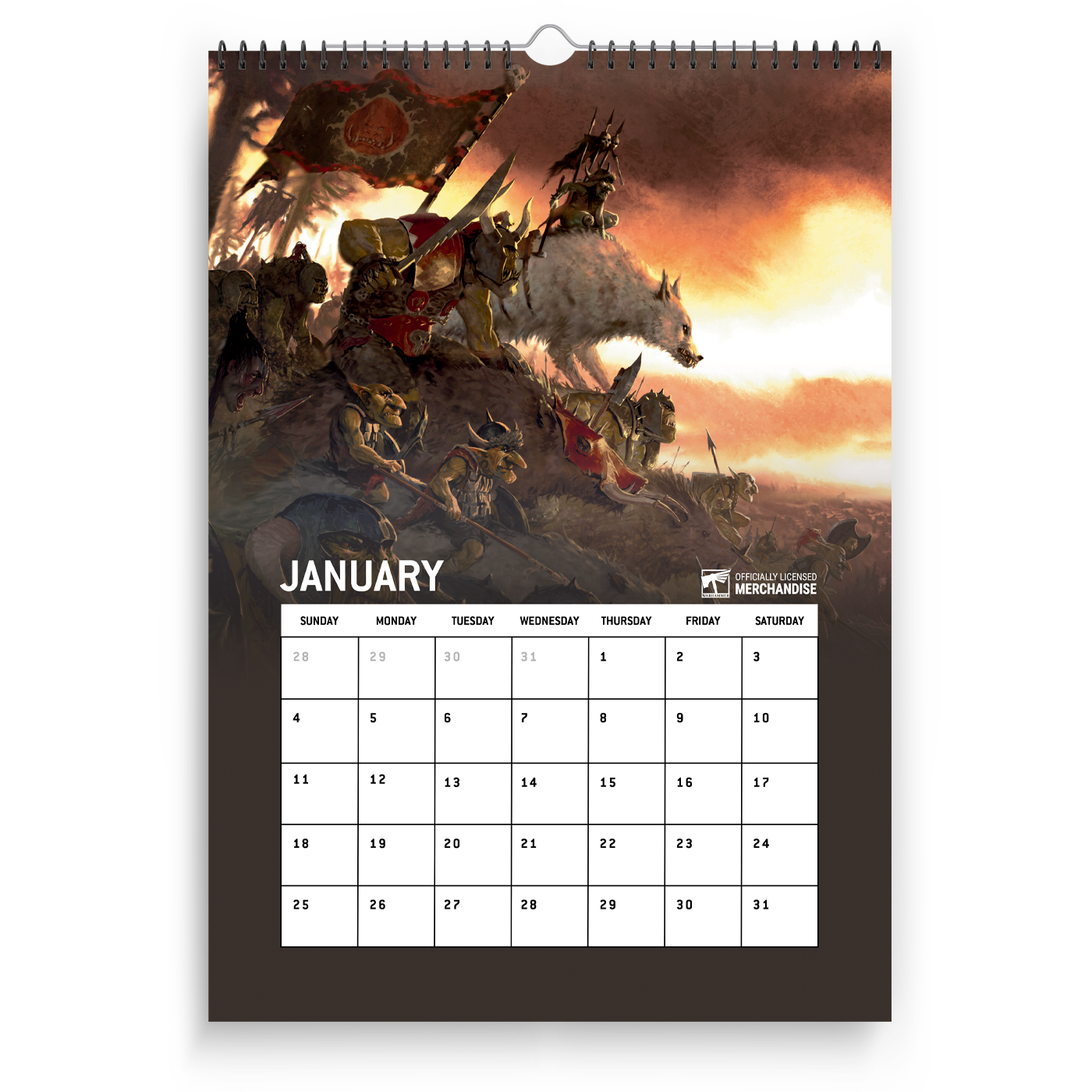 Warhammer The Old World 2026 Calendar Preorder