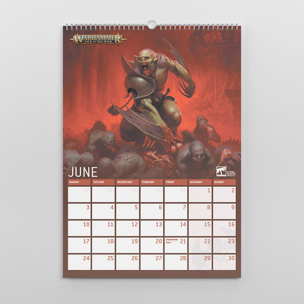 Warhammer Age of Sigmar 2025 Calendar