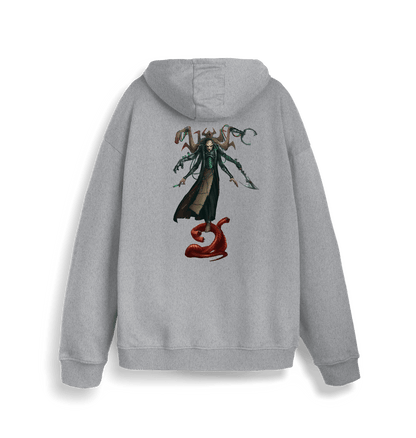 Heather Grey Printed Sweater Back