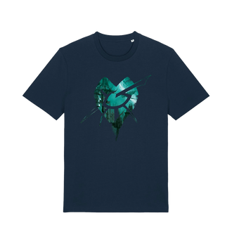French Navy Printed T-shirt