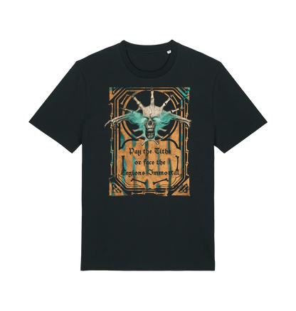 Black Printed T-shirt Front