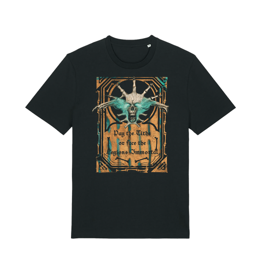 Black Printed T-shirt Front