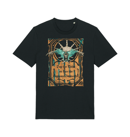 Black Printed T-shirt Front