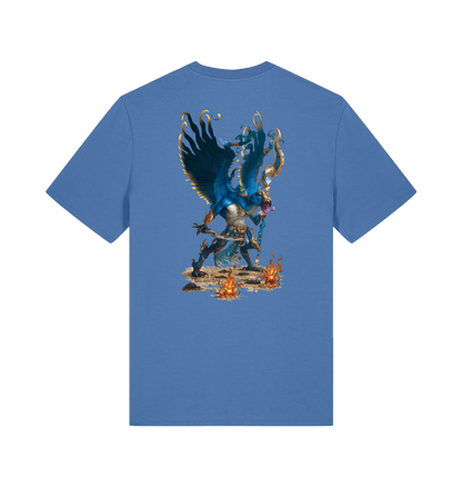 Bright Blue Printed T-shirt Back