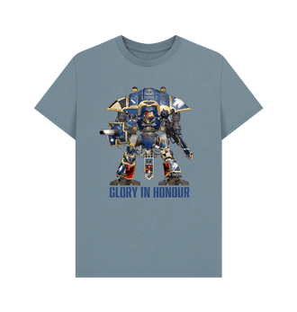 Stone Blue Imperial Knights Glory in Honour T Shirt