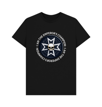 Black Premium Black Templars - Emperor's Champion Logo T Shirt