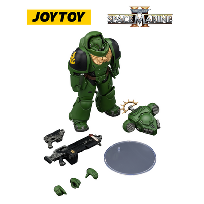 JOYTOY Warhammer 40,000: Space Marine 2 - Game Edition Salamanders Heavy Intercessor with Heavy Bolt Rifle and Bolt Pistol (1/18 Scale)