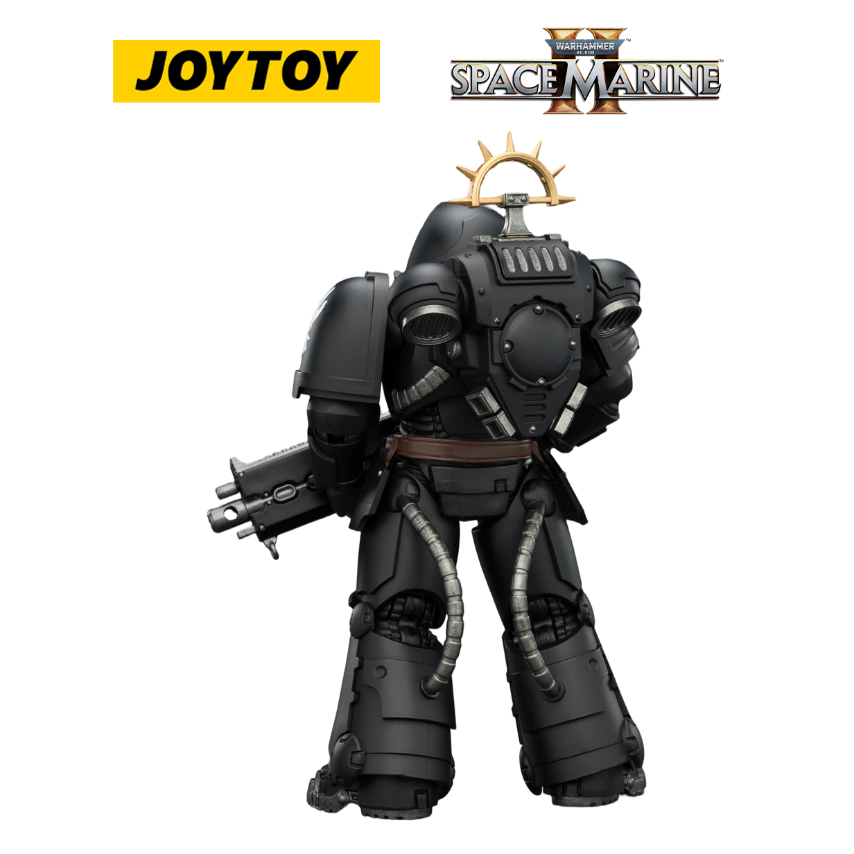 JOYTOY Warhammer 40,000: Space Marine 2 - Game Edition Iron Hands Heavy Intercessor with Heavy Bolt Rifle and Bolt Pistol (1/18 Scale)
