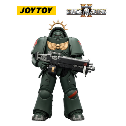 JOYTOY Warhammer 40,000: Space Marine 2 - Game Edition Dark Angels Heavy Intercessor with Heavy Bolt Rifle and Bolt Pistol (1/18 Scale)
