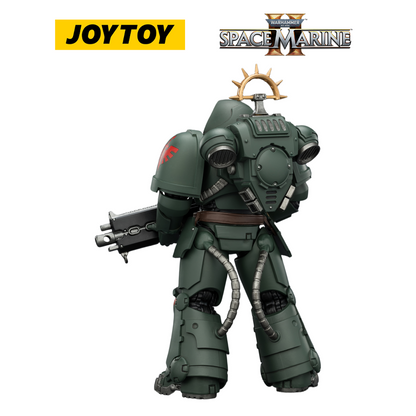 JOYTOY Warhammer 40,000: Space Marine 2 - Game Edition Dark Angels Heavy Intercessor with Heavy Bolt Rifle and Bolt Pistol (1/18 Scale)