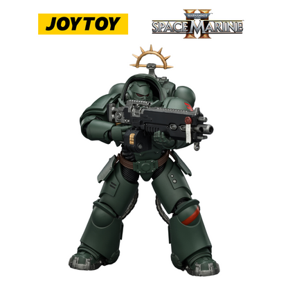 JOYTOY Warhammer 40,000: Space Marine 2 - Game Edition Dark Angels Heavy Intercessor with Heavy Bolt Rifle and Bolt Pistol (1/18 Scale)