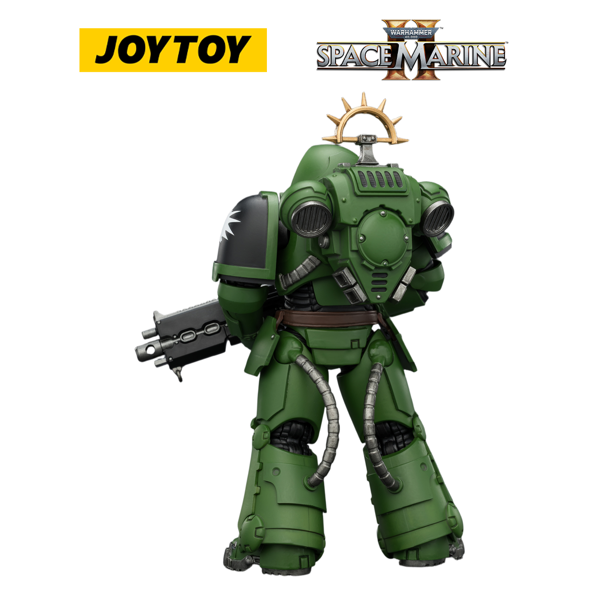 JOYTOY Warhammer 40,000: Space Marine 2 - Game Edition Salamanders Heavy Intercessor with Heavy Bolt Rifle and Bolt Pistol (1/18 Scale)