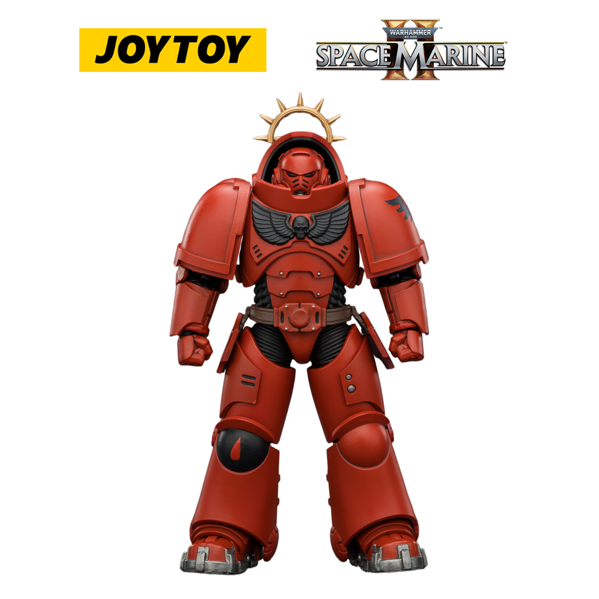 JOYTOY Warhammer 40,000: Space Marine 2 - Game Edition Blood Angels Heavy Intercessor with Heavy Bolt Rifle and Bolt Pistol (1/18 Scale)