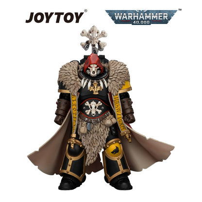 JOYTOY Warhammer 40,000 - Space Wolves, Wolf Priest with Absolvor Bolt Pistol and Crozius (1/18 Scale) Preorder