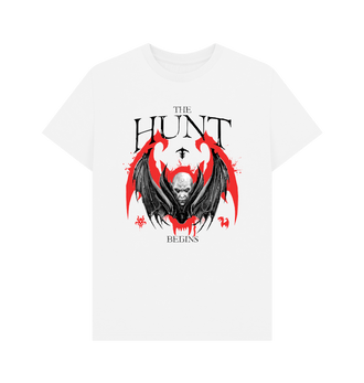 White The Hunt Begins T Shirt