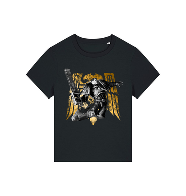 Black Printed T-shirt Front