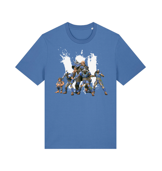 Bright Blue Printed T-shirt Front