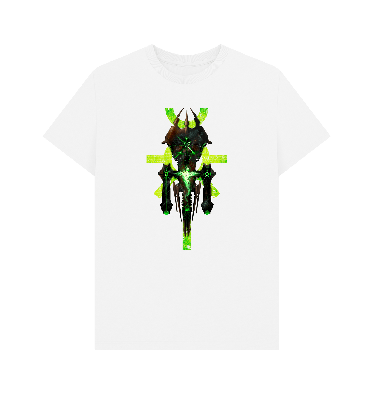 White Necrons Silent King Icon Design White T Shirt
