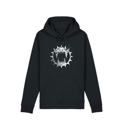 Black Printed Hoody Front