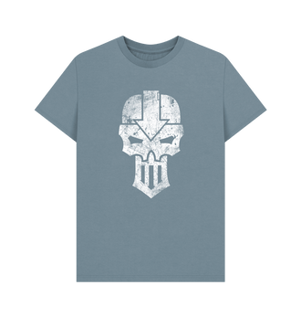 Stone Blue Iron Warriors Battleworn Insignia T Shirt