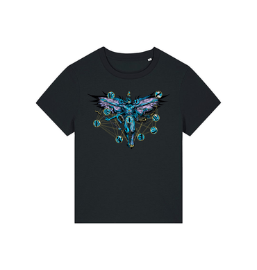 Black Printed T-shirt Front