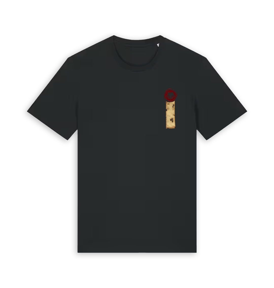 Black Printed T-shirt Front