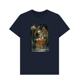 Navy Blue GRIMDARK - Cherub Gargoyle T Shirt