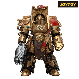 JoyToy Warhammer The Horus Heresy Action Figure - Legio Custodes, Aquilon Terminator Squad, Aquilon Terminator with Lastrum Storm Bolter (1/18 Scale) Preorder