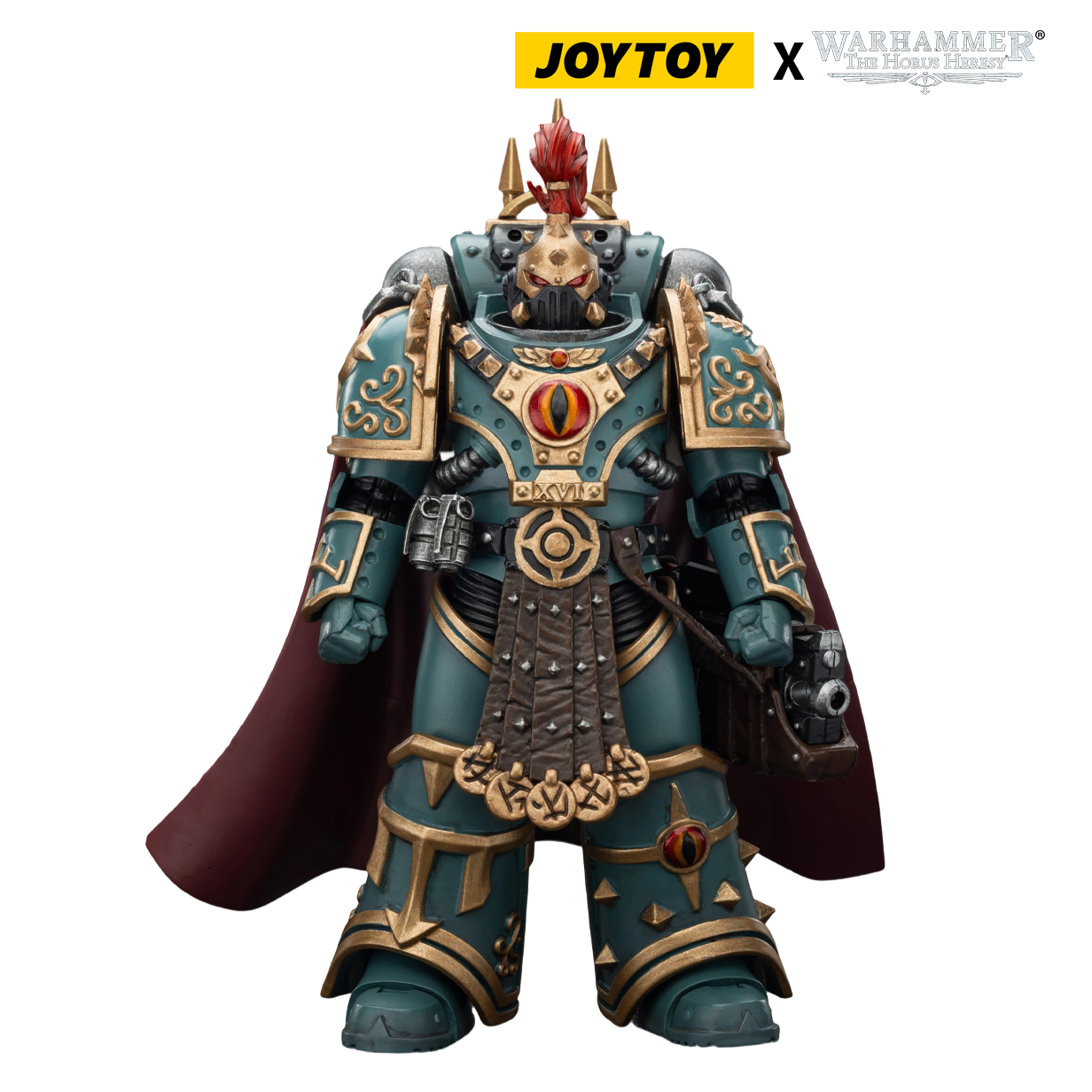 JoyToy Warhammer The Horus Heresy Action Figure - Sons of Horus ‘Little’ Horus Aximand, Captain of the 5th Company (1/18 Scale) Preorder