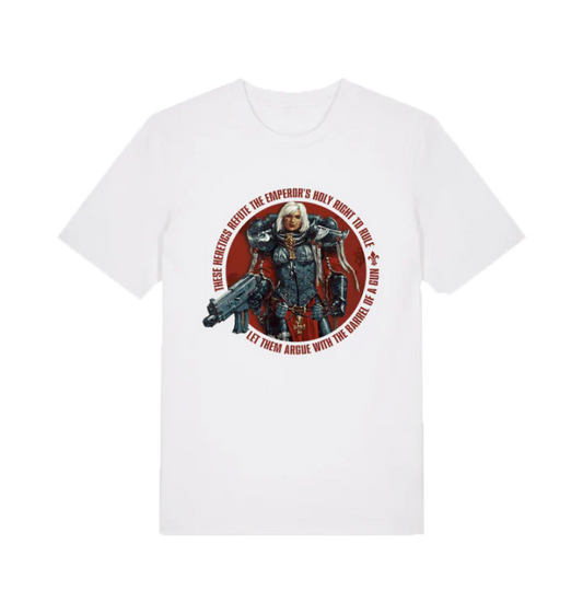 Adepta Sororitas Amalia Novena White T Shirt