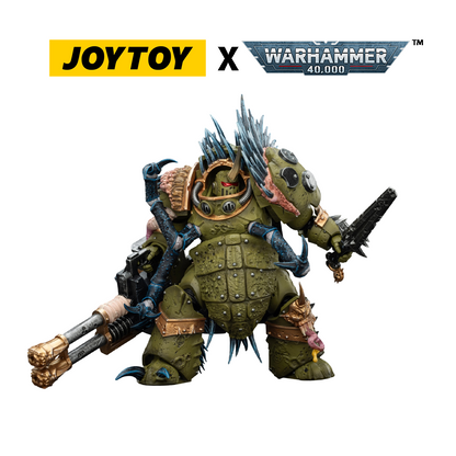 JoyToy Warhammer 40,000 Action Figure - Death Guard, Blightlord Terminator 1 with Reaper Autocannon and Bubotic Blade (1/18 Scale) Preorder