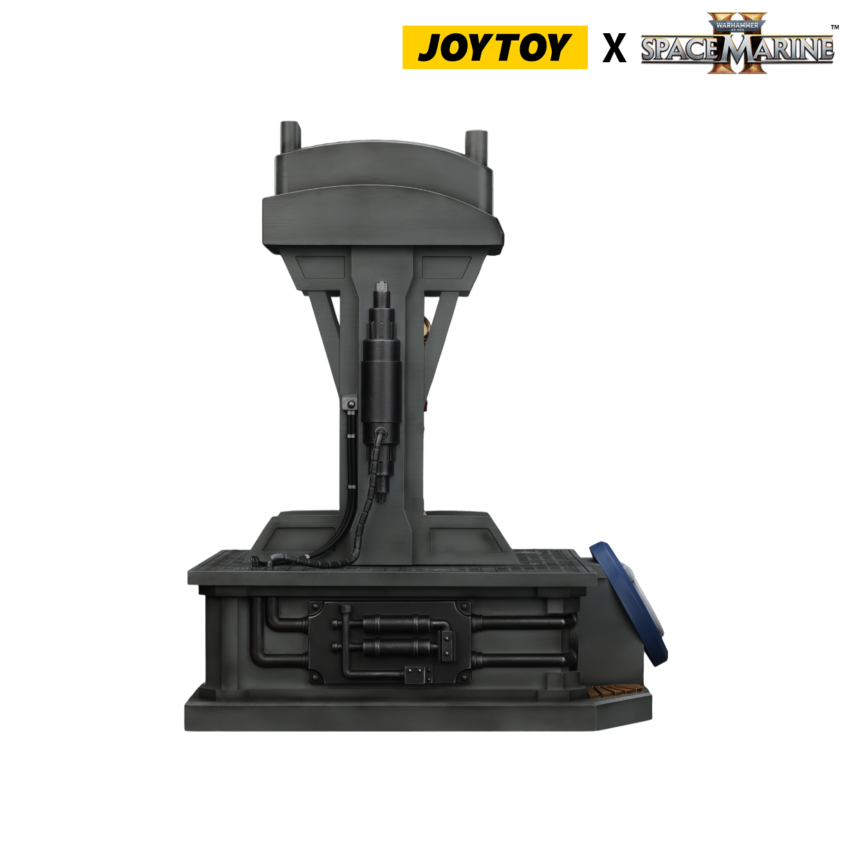 JoyToy Warhammer 40,000: Space Marine 2 Lieutenant Titus’ Mk X Helmet With Stand (1:1 Scale)