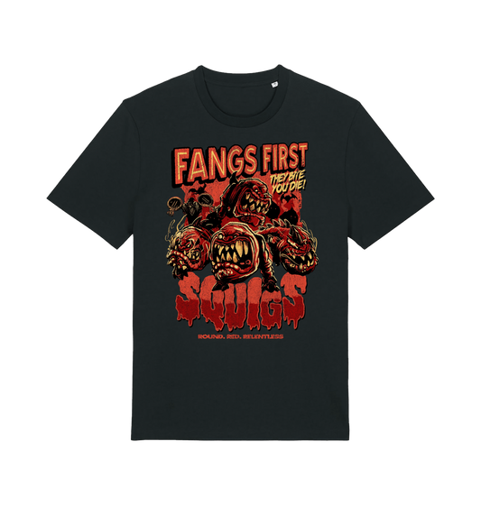 Black Printed T-shirt Front