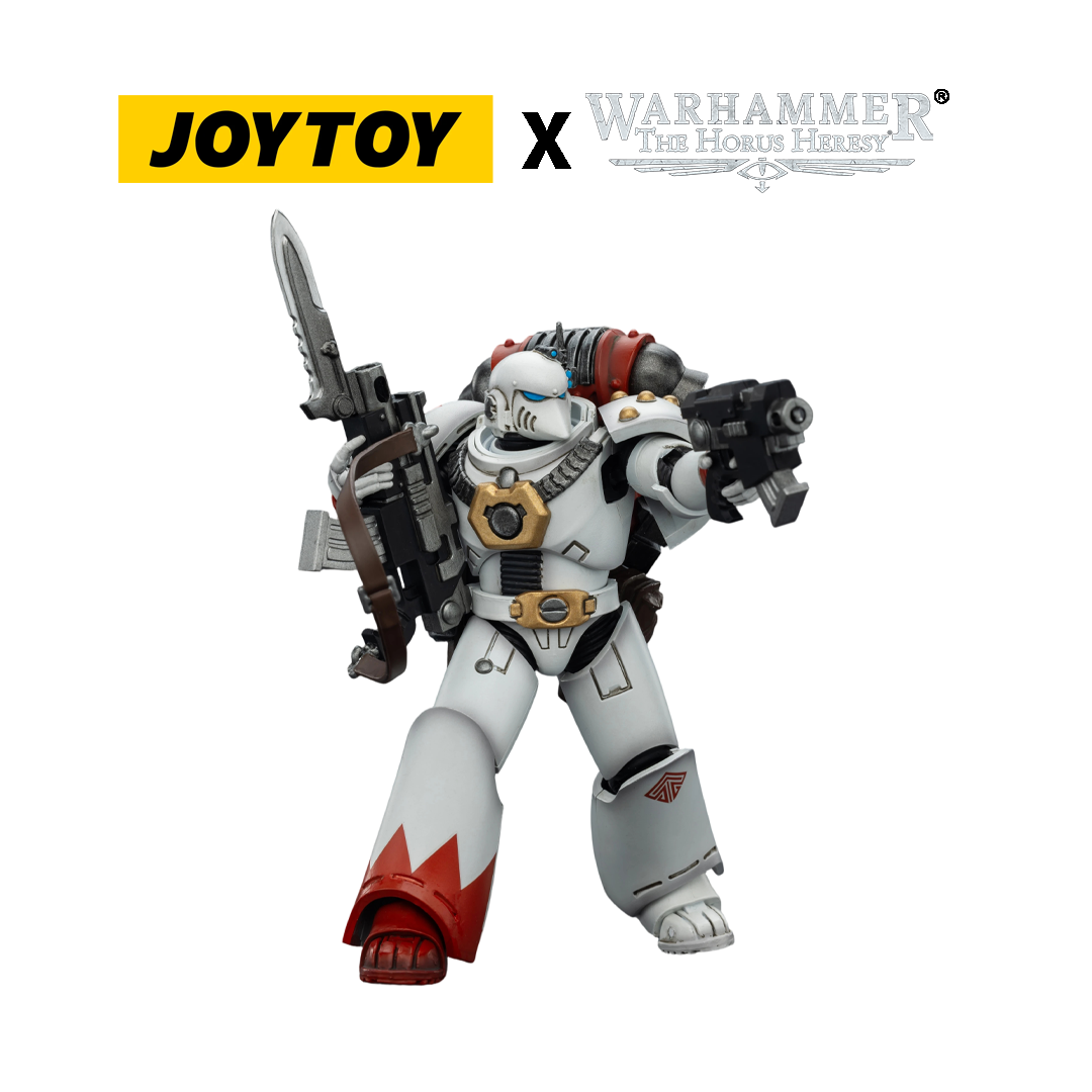 JoyToy Warhammer The Horus Heresy Action Figure - White Scars, MKVI Tactical Legionary (1/18 Scale)