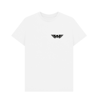 White Astra Militarum Cadia Stands White Double Print T Shirt