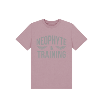 Mauve Neophyte In Training Kids T Shirt