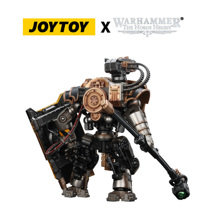 JoyToy Warhammer The Horus Heresy Action Figure - Iron Warriors, Iron Circle Domitar-Ferrum Class Battle-automata with Karceri Battle Shield and Graviton Crusher (1/18 Scale) Preorder