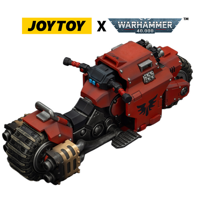 JOYTOY Warhammer 40,000 - Blood Angels, Raider-pattern Combat Bike with twin-linked bolt rifles (1/18 Scale) Preorder