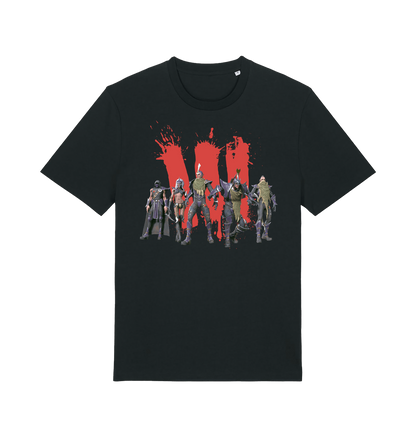 Black Printed T-shirt Front