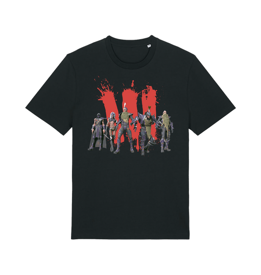 Black Printed T-shirt Front