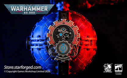 Starforged Warhammer 40,000 Seal of Omnissiah Machine God Deus Mechanicus Men's Brooch Pin Badge