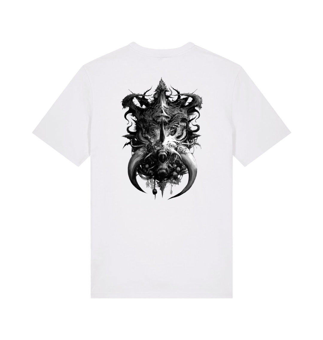 White Printed T-shirt Back