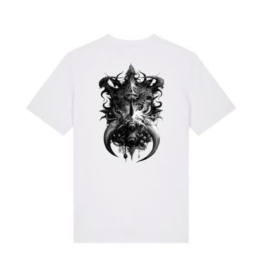 White Printed T-shirt Back