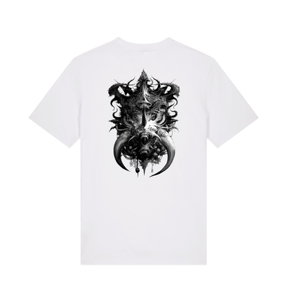 White Printed T-shirt Back