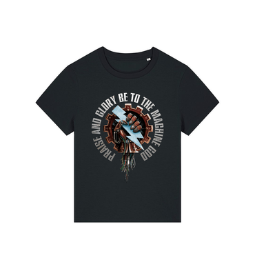 Black Printed T-shirt Front