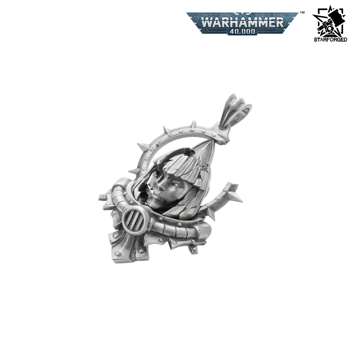 Starforged Warhammer 40,000 Adepta Sororitas Artificer Reliquia Pendant Sterling Silver Necklace Preorder